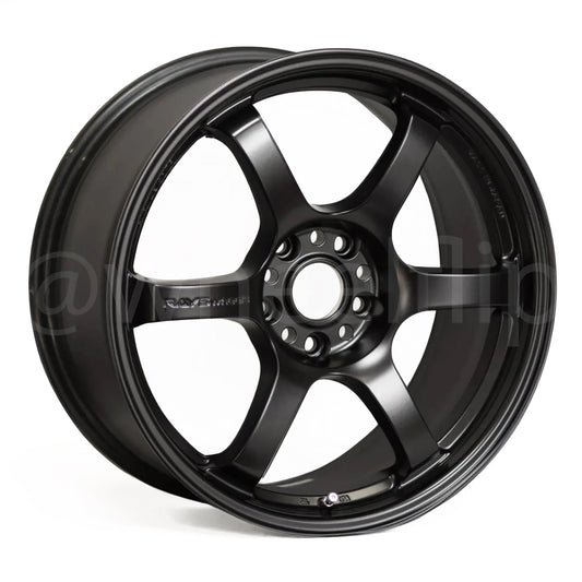 Gram Lights 57DR 18x8.5 +37 5x114.3 Semi Gloss Black (SET)