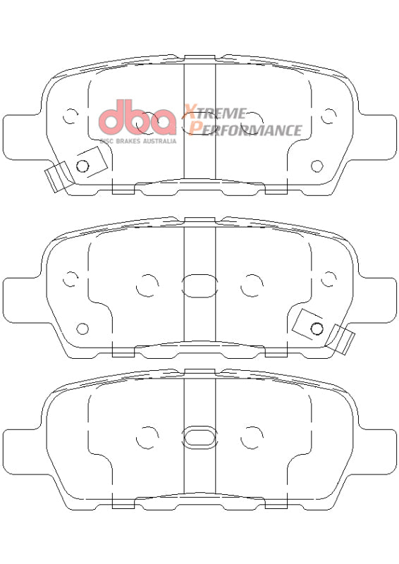 DBA Rear Xtreme Performance Brake Pads | Nissan Sentra (07-13) (DB1509XP)