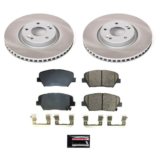 PowerStop 19-22 Hyundai Nexo Front Semi-Coated Rotor Kit (SC8271)
