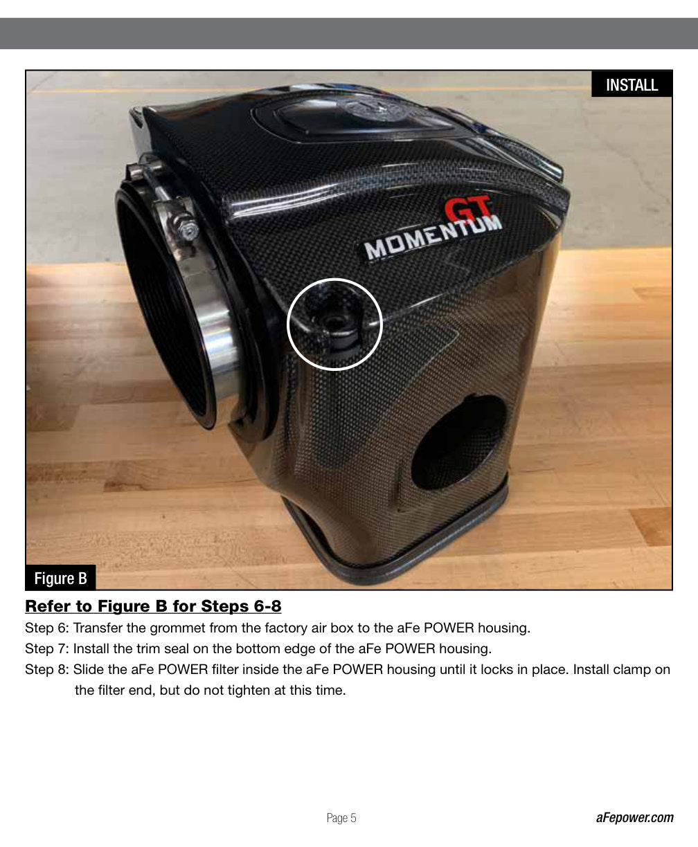 aFe Black Series Carbon Fiber Pro 5R Intake | Dodge Charger SRT8 (11-19) / 6.4L HEMI (58-10003R)