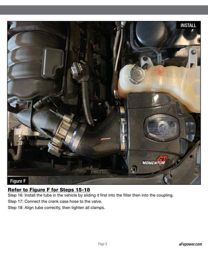 aFe Black Series Carbon Fiber Pro 5R Intake | Dodge Charger SRT8 (11-19) / 6.4L HEMI (58-10003R)