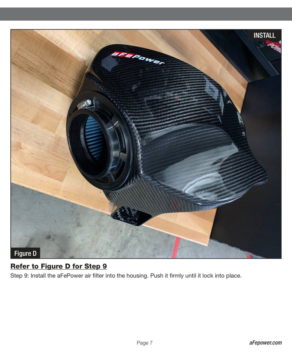 aFe Black Series Carbon Fiber CAIS w/PDS Filter | BMW M2 (F87) (58-10004D)