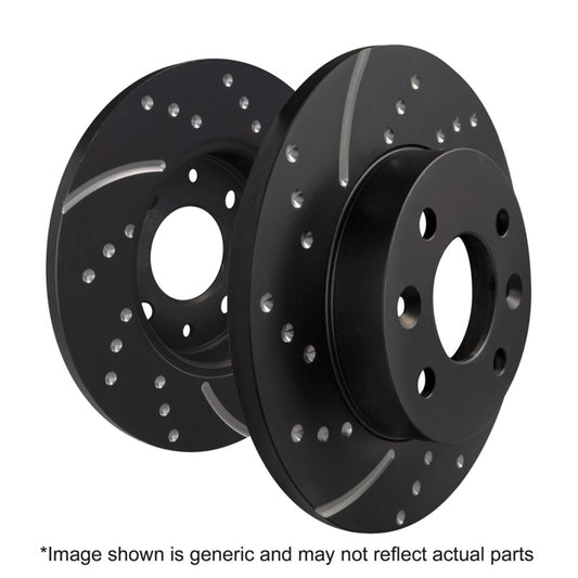 EBC Brakes GD7814 3GD Series Sport Slotted Rotors for 18-22 Wrangler JL