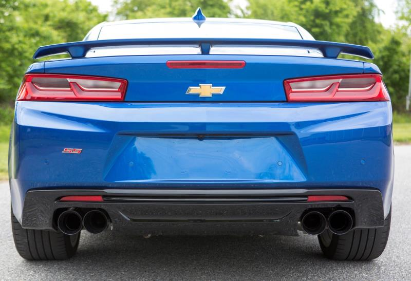 Mishimoto 2016+ Chevrolet Camaro SS Quad-Tip Race Axle-Back Exhaust w/ Black Tips-WheelFlip