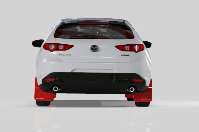 Rally Armor 19-26 Mazda3 Hatchback Black UR Mud Flap w/Dark Grey Logo
