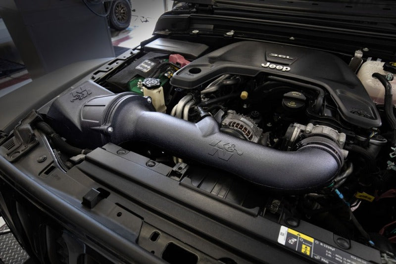 K&N 30-1576 Dryflow Air Intake System For Jeep Wrangler JL 3.6L V6