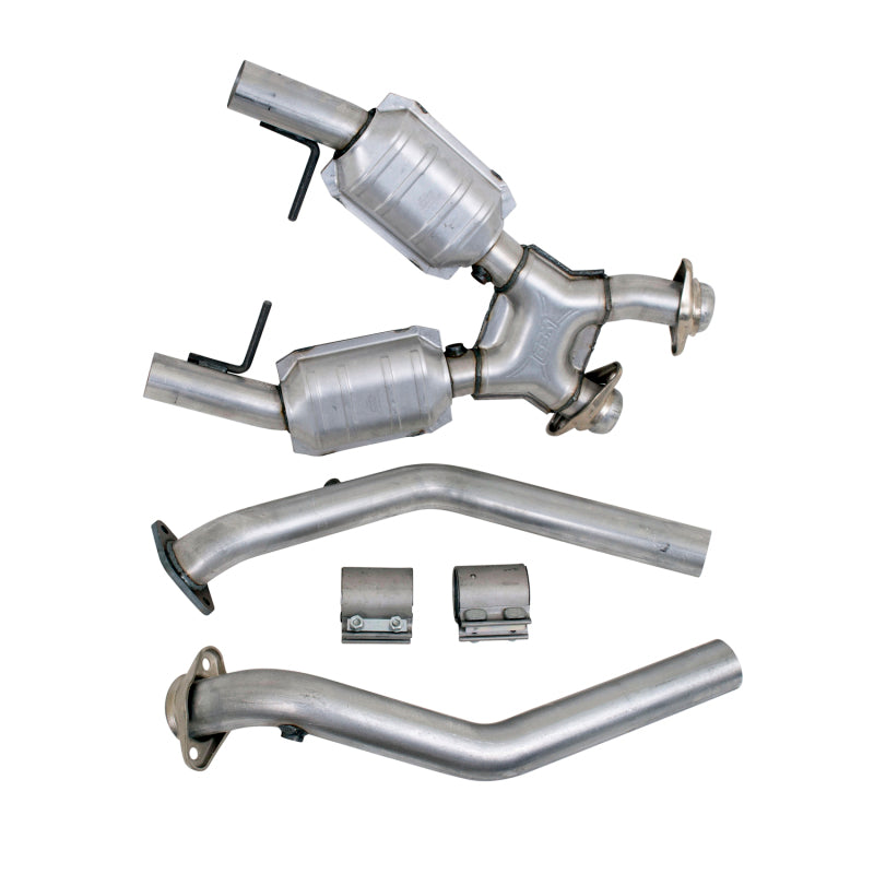 BBK 96-04 Mustang 4.6 GT High Flow X Pipe w/ Catalytic Converters (1666)
