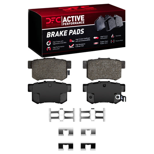 DFC Rear Active Perf Pads & Hardware Kit | Acura CSX (87-22) (1115-0537-01)
