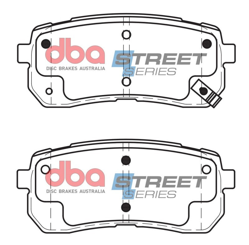 DBA Rear Street Series Brake Pads | Hyundai Veracruz (07-12) (DB1957SS)