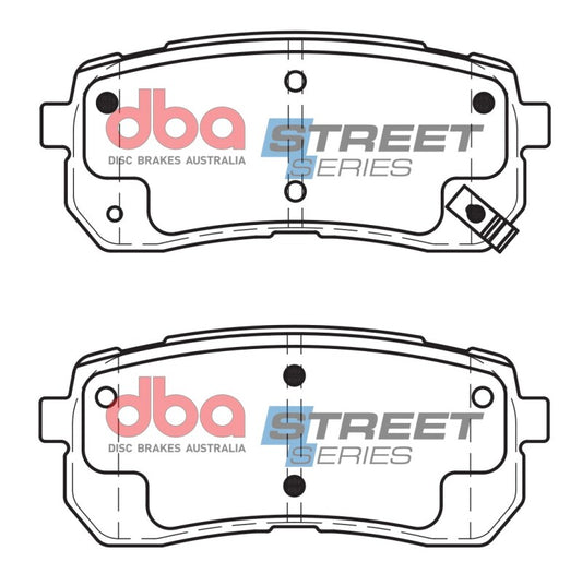 DBA Rear Street Series Brake Pads | Hyundai Veracruz (07-12) (DB1957SS)