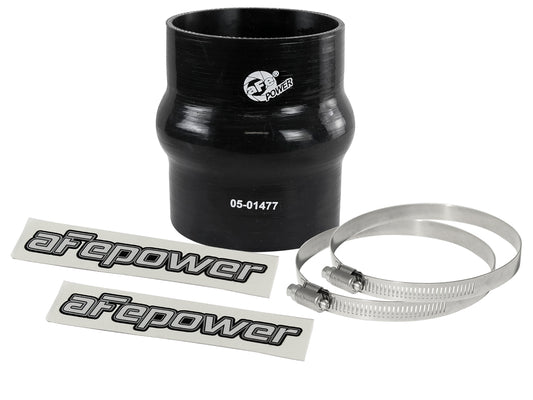 aFe Magnum FORCE Intake Coupling Kit (3-1/8 IN ID x 4 IN L) Straight Coupler w/ Hump - Black