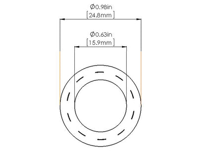 aFe Magnum FORCE Replacement Fuel Hose 5/8 IN ID x 36 IN L