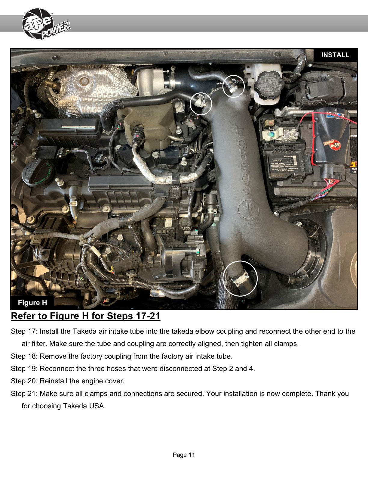 aFe Turbo Inlet w/ Takeda Intake | Hyundai Veloster N 2019-2020 (59-20002)