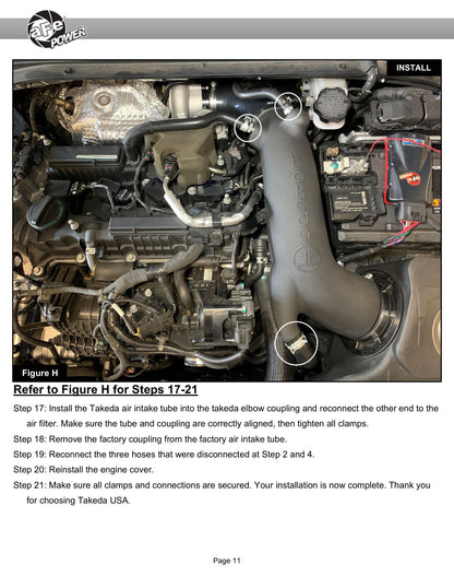 aFe Turbo Inlet w/ Takeda Intake | Hyundai Veloster N 2019-2020 (59-20002)