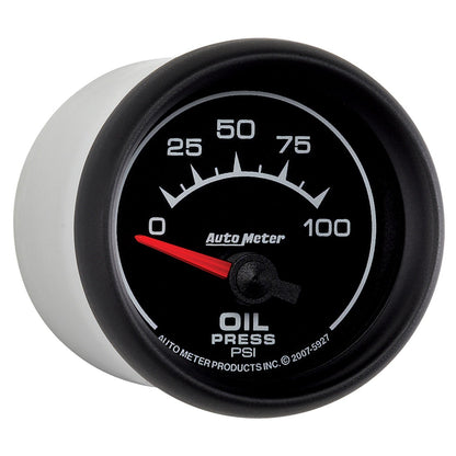 AutoMeter ES 52mm 100 PSI Short Sweep Electric Oil Pressure Gauge (5927)