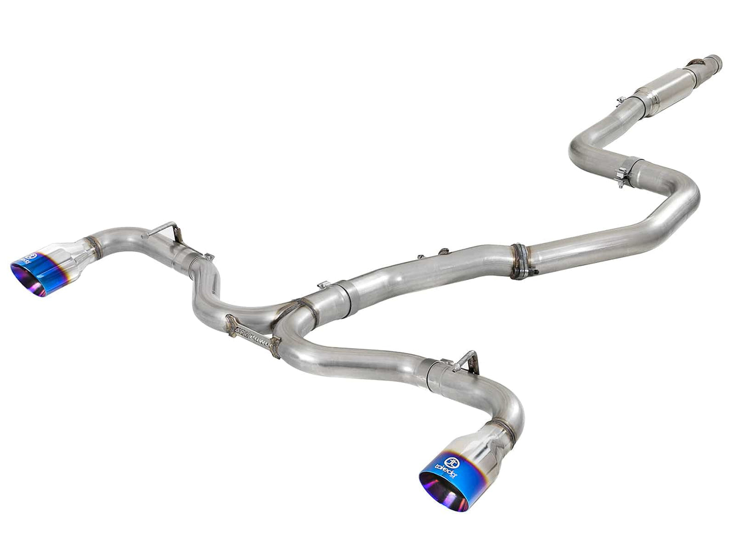 aFe Takeda 304SS Cat-Back Exhaust w/Blue Flame Tips 2018 Hyundai Elantra GT Sport I4 1.6L (t)