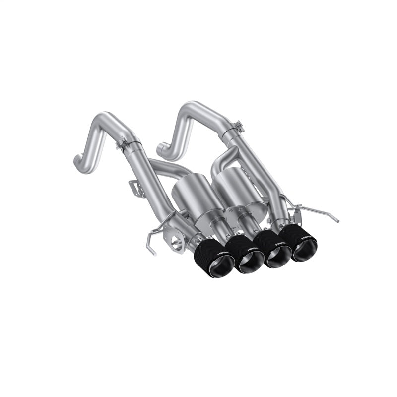 MBRP S70073CF 3in T304SS Cat-Back Dual Split Exhaust for Corvette 14-19