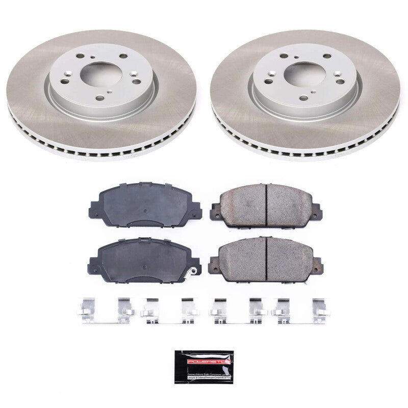 PowerStop 16-22 Honda HR-V Front Semi-Coated Rotor Kit (SC6777)
