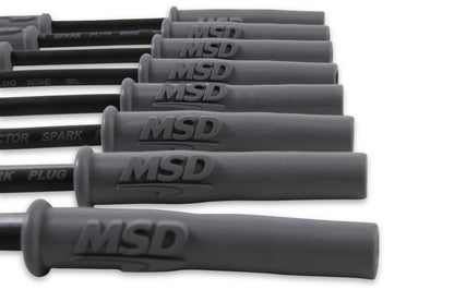 MSD 32813 Super Conductor Spark Plug Wire Set, Black