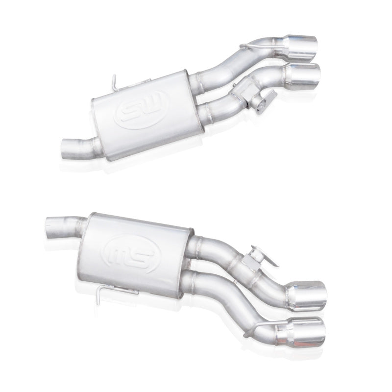 Stainless Works Axleback System Dual-Mode Turbo Mufflers 4in Tips | Cadillac CTS-V Sedan (16-18) (CTSV16MKS-FC)