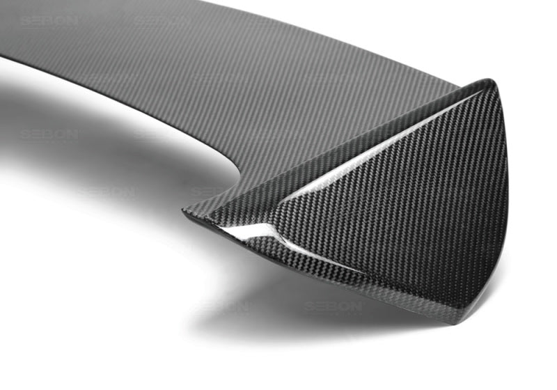 Seibon OEM-Style Carbon Fiber Rear Spoiler w/ LED Cutout | Subaru WRX/STi Hatchback (08-10) (RS0809SBIMP-STI)