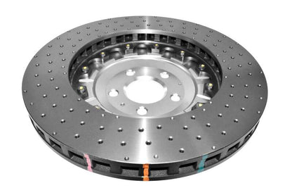 DBA 5000 Series Drilled Front Rotor w/ Black Hat | Audi S6 (07-11) (DBA52778SLVXD)