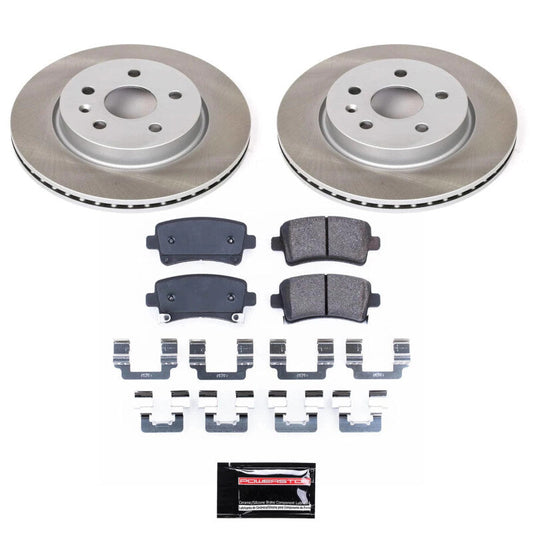PowerStop 10-11 Saab 9-5 Rear Semi-Coated Rotor Kit (SC5547)