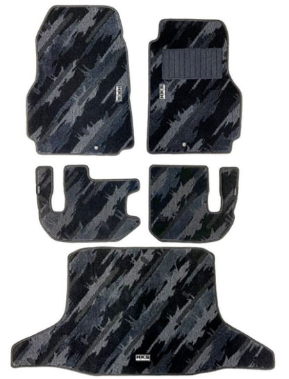 HKS Floor Mat (Monotone Oil Color - 5 Piece Set) - Nissan GT-R R35 LHD 2009+