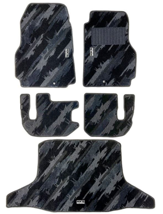 HKS Floor Mat (Monotone Oil Color - 5 Piece Set) - Nissan GT-R R35 LHD 2009+