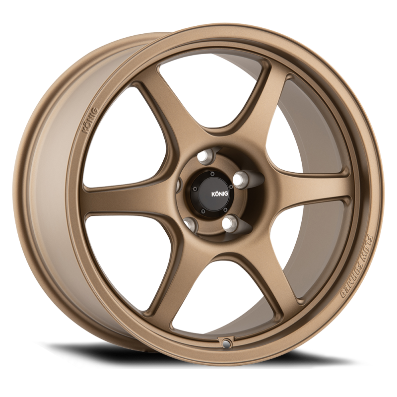 (set of 4) Konig Hexaform Matte Bronze | 18x10" +33mm | 5x120mm Wheel