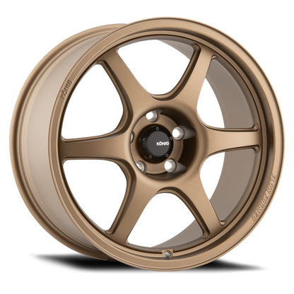 (set of 4) Konig Hexaform Matte Bronze | 18x9" +31mm | 5x120mm Wheel