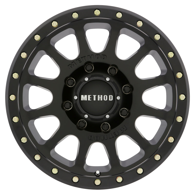 (set of 4) Method MR305-HD NV Matte Black | 17x8.5" +0mm | 8x180mm Wheel