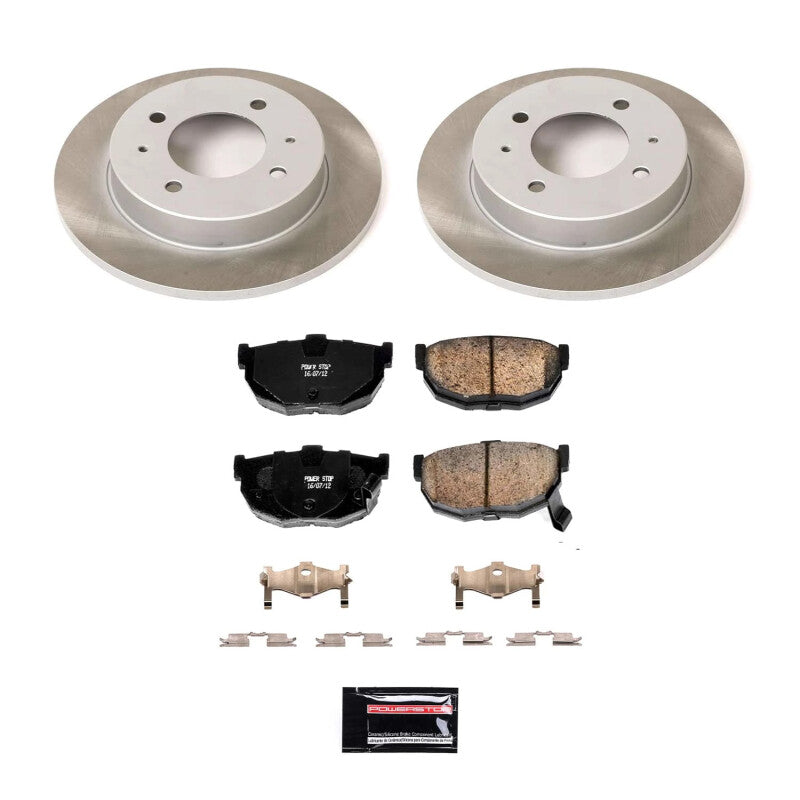 PowerStop 97-01 Hyundai Tiburon Rear Semi-Coated Rotor Kit (SC3106)