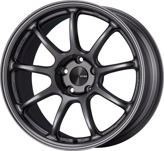 Enkei PF09 18x9.5 +27 5x114.3 Dark Silver-WheelFlip