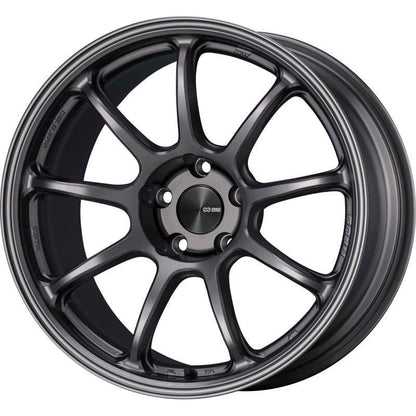 Enkei PF09 17x9 +45 5x114.3 Dark Silver-WheelFlip