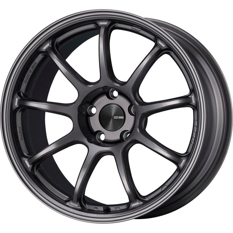 Enkei PF09 18x9.5 +40 5x114.3 Dark Silver-WheelFlip
