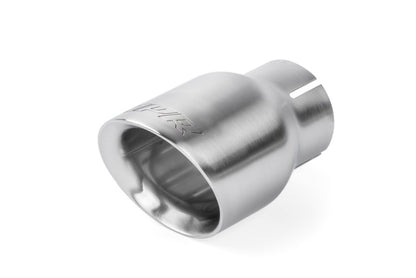 APR Double-Walled 3.5in Slash-Cut Tips | Set of 2 (Brushed Silver) (TPK0007)