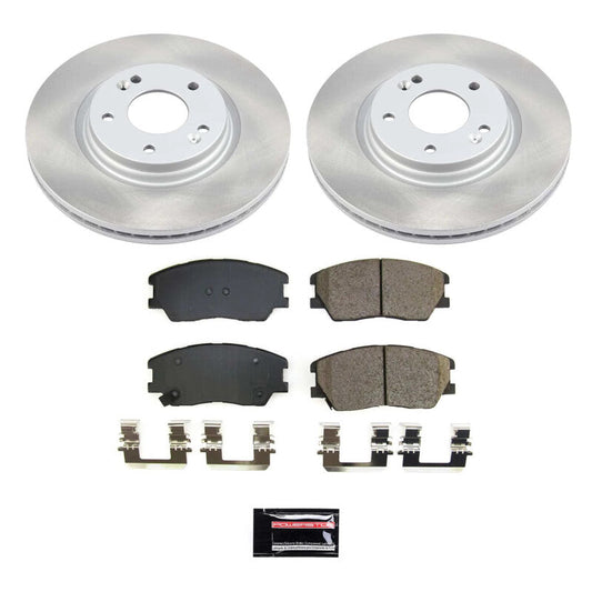 PowerStop 20-21 Kia Soul Front Semi-Coated Rotor Kit (SC8674)