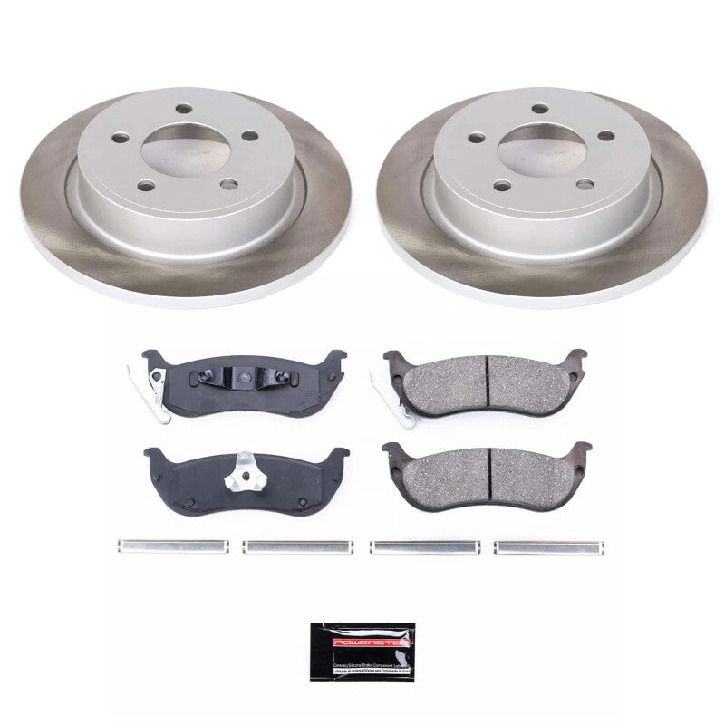 PowerStop 04-08 Chrysler Pacifica Rear Semi-Coated Rotor Kit (SC3020)