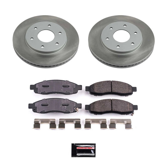 PowerStop 04-05 Nissan TITAN Front Semi-Coated Rotor Kit (SC2442)