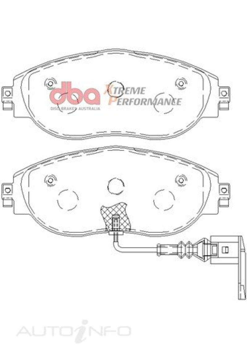 DBA Front Xtreme Performance Brake Pads | Volkswagen Golf R (MK7) (13-21) (DB8849XP)