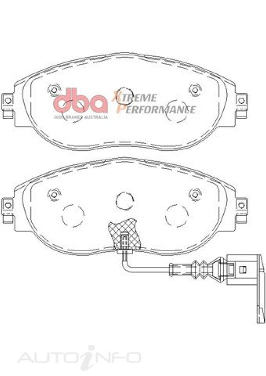 DBA Front Xtreme Performance Brake Pads | Volkswagen Golf R (MK7) (13-21) (DB8849XP)