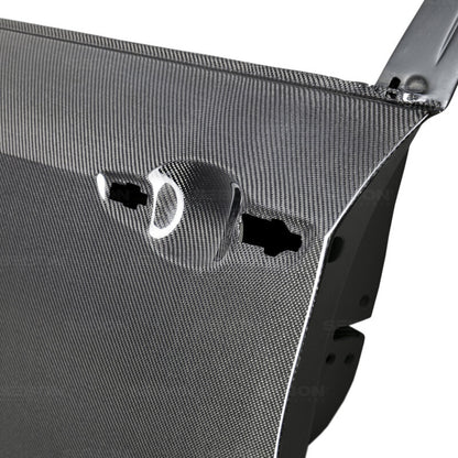 Seibon OE Style Gloss Carbon Fiber Front Doors | Honda Civic (17) (DD17HDCVR-F)