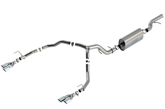 Borla Brushed T-304 Stainless Steel Touring Cat-Back Exhaust | Chevrolet Tahoe (21-22) 6.2L V8 2/4WD (140858)