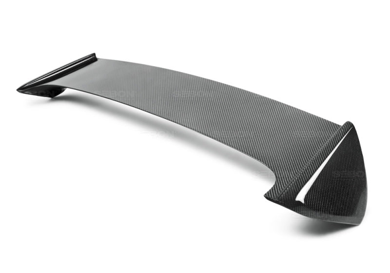 Seibon OEM-Style Carbon Fiber Rear Spoiler w/ LED Cutout | Subaru WRX/STi Hatchback (08-10) (RS0809SBIMP-STI)