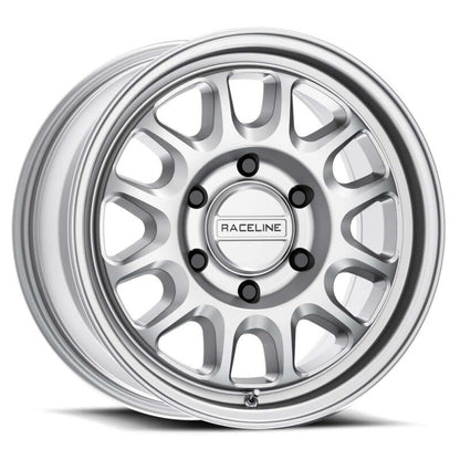 (set of 4) Raceline 958 Rogue Machined Finish | 17x8" +35mm | 6x139.7mm Wheel