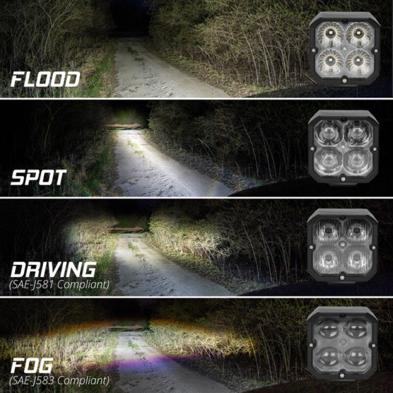 XKGlow MX-CUBE-FL-KIT XKmax RGBW LED Cube Light Kit Flood Beam 2pc