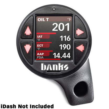 Banks Power 63371 Upper iDash Stealth Pod Mount for 18+ Jeep Gladiator/Wrangler