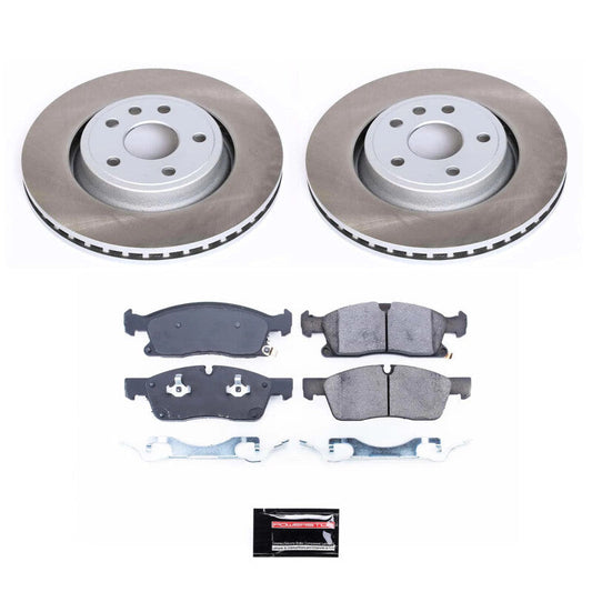 PowerStop 2022 Jeep Grand Cherokee WK Front Semi-Coated Rotor Kit (SC7133)