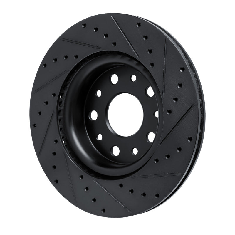 DFC D&S Black Brake Rotor (FRONT LEFT): Fits Jeep Wrangler (18-25)